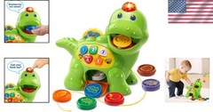 Battery-Powered Dino Learning Toy: Teaches Colors and Shapes for Toddlers 1-3