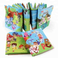 Baby Soft Cloth Books, Educational Activity Crinkle Books -Set of 6.