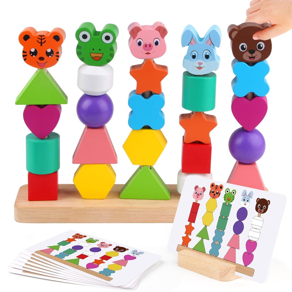 Vinlon Montessori Toddler Game Toys for Boys Girls 2 3 4 Medium, Multicolored