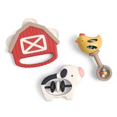Itzy Ritzy Itzy Jamboree Rhythm and Rattles Gift Set Farm – 3pc