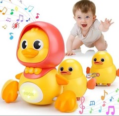 Baby Musical Duck Toys Set with 2 Baby Ducks for 0-3 3-6-12 12-18 Months Infant