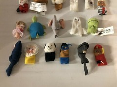 17pcs Misc Finger Puppets Cloth Doll Baby Christmas Educational Hand Cartoon Toy