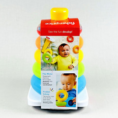 Fisher-Price Rock A Stack Stacking Rings (Classic Fine Motor Skills Toy) – New