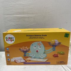 NEW Gigglescape Octopus Balance Scale Educational Toy Collectible For Kids 3+
