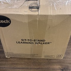 VTech Sit to Stand Learning Walker Blue Baby Push Walker Toddler Activity Center