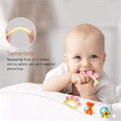 Baby Rattle and Teether Set Musical Early Educational Toys for Infants