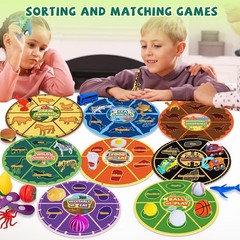 Sorting Toys for Toddlers, Farm Animals Toys Matching Games, Match Card & Sor…