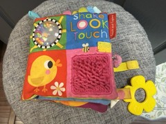 Mixed Brand Lot of 5 Soft Books Plush Stuffed Animal Baby Toy Crinkle Sensory