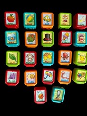 YOU PICK Vtech Replacement Letter Blocks Sit To Stand Alphabet Train 2-Sided