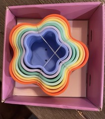 Gigglescape Silicone Cup Stacker Sensory Nesting Toddler Toy New In Box