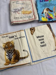 Baby Cloth Books Bundle 3 Soft Fabric Books Animals Shapes Kids Toy
