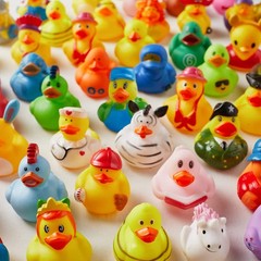 ValenLyra 100 Pack Rubber Duck for Jeeps Ducking – 2″ Bulk Floater 100-Packs