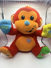 Infantino Baby Toy Red Monkey ABC 123 Interactive Learning Educational Hand Foot