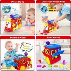Baby Toys 12-18 Months Musical Train Kids Toys for 1 2 3 4+ Year Old Boys Girls
