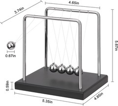 Newtons Cradle Balance Balls Science Physics Gadget Desktop Decoration Kineti…