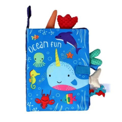 Interactive Soft Toy Polyester Cloth Book Stimulation Reading Book Early Learnin