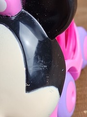 Disney OBALL O’BALL Go Grippers MInnie Mouse Toy Car For Baby Toddler!