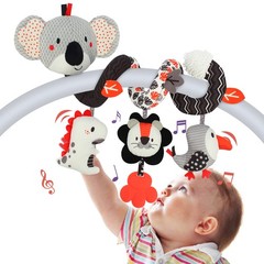 Car Seat &Stroller Activity Toy Baby Sensory Toys Soft Hanging Toys for 0-12M