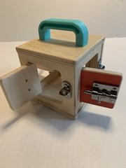LOVEVERY Wooden Lock Box Latches | The Realist Box | Montessori Learning Toy