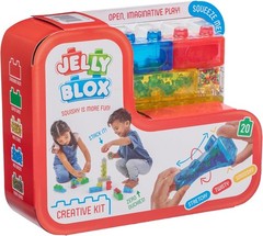 Sensory Soft Building Blocks for Toddlers：20 Pcs Jelly Squishy Stacking Block…
