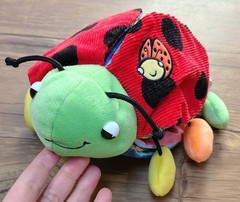 Soft Play Ladybug Baby Story Book Developmental Crinkle Plush Stuffed Toy