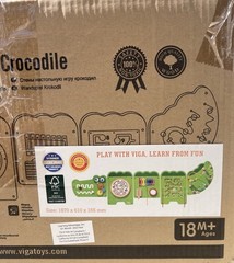 SPARK & WOW Crocodile Activity Wall Panels – Ages 18m+ – Montessori Sensory T…