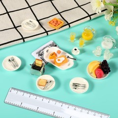 simarro Miniature Dollhouse Breakfast Accessories, 46 Pcs 1:12 Scale Mini Toa…