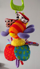 Lamaze Play & Grow Flutterbug Bug Flower Sensory Baby Stroller Clip Toy Infant