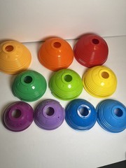 Fisher-Price Rainbow Multicolor Nesting Stacking Cups Set of 10 Toy
