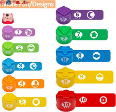 MOONTOY Stacking Cups Baby Toys 6 10 12 18 Months Montessori Toys for 1 Year