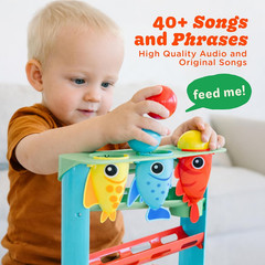 , Feed the Fish | 30+ Fin-Tastic Songs & Phrases | Baby & Toddler Musical Toy |