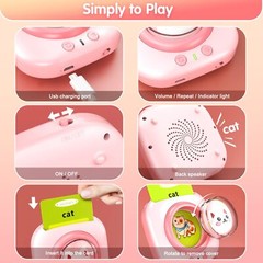 Electronic Educational Talking Flash Cards Toy & 224 Words for Toddlers