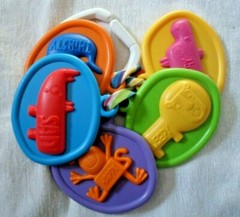 Lamaze Baby Teething Ring Lenticular Learning Curve Early Development Clip Toy