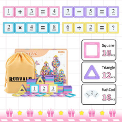 Magnetic Tiles Building Blocks Set, STEM Montessori Toys for Girls Age 3-7