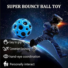 3PCS Mini Super High Bouncing Balls ToysRubber Space Toy for Kids