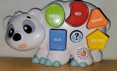 Fisher Price Linkimals Puzzle n Shapes Polar Bear Interactive Toddler Toy Rare