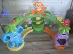 Fisher Price Go Baby Go Crawl & Cruise Musical Jungle RARE Works!