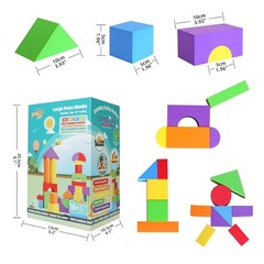 Foam Building Blocks Toddlers Soft Stacking Baby Blocks Toys 18M+ Large