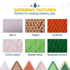 Tactile Sensory Toys for Babies 6+ Months & Toddlers 1-3 Years | 6-Textured Sens