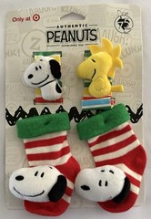 Peanuts Snoopy Baby Snoopy Woodstock Foot Sock & Wrist Rattles Target Exclusive
