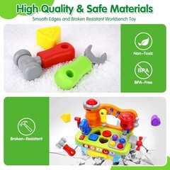 Toys for 1 Old Boy, Musical Toddler Tool Bench, Montessori Educational Toys …