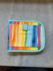 Lovevery Standing Card Holder, Silicone Rattle & The Looker Play Guide 0-12 wks
