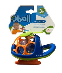 Oball Assorted Color Red Yellow Blue Green Hand GripperToy O Copter Helicopter