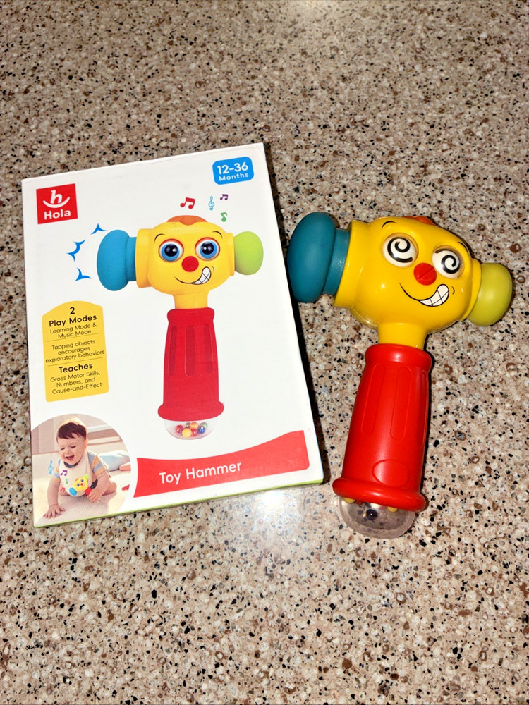 Toy Hammer Infant Multi Light Up Changing Eyes Musical WORKS 12-18mo