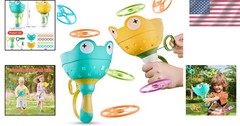 Manual Flying Disc Catching Game – Engaging Outdoor Activity for Kids 4-8