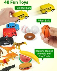 Coogam Sorting Toy for Toddlers, Animals Dinosaurs Fruits Vehicles Foods Fishes