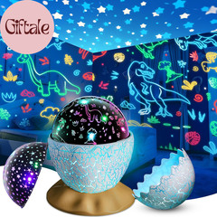 Dinosaur Egg Night Light for Kids, Sensory Toys for Kids Ages 3-5 6 7 8 9 10, Di