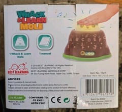 Whack and Learn Mole – Educational Interactive Light-Up Toy for Infants Babie…