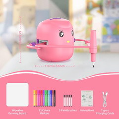 Interactive Educational Drawing Robot for Kids – Montessori Learning Toy with 15