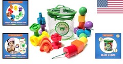 Travel-Friendly Jumbo My First Lacing Beads & Nuts – Fun Toddler Educational Set